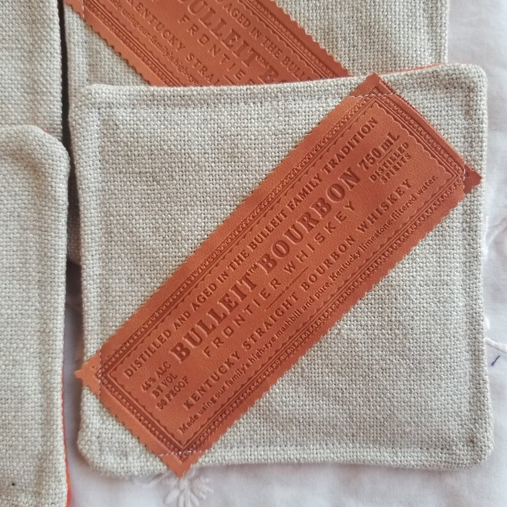 Bulleit Bourbon coasters & box - Picture 3 of 7